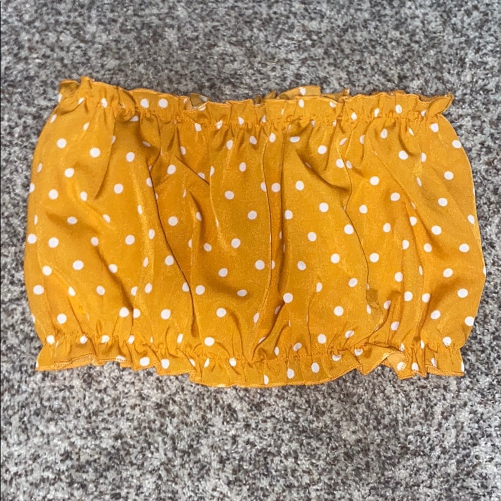 Yellow tube top